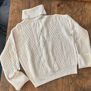Cream Cable Knit Sweater
